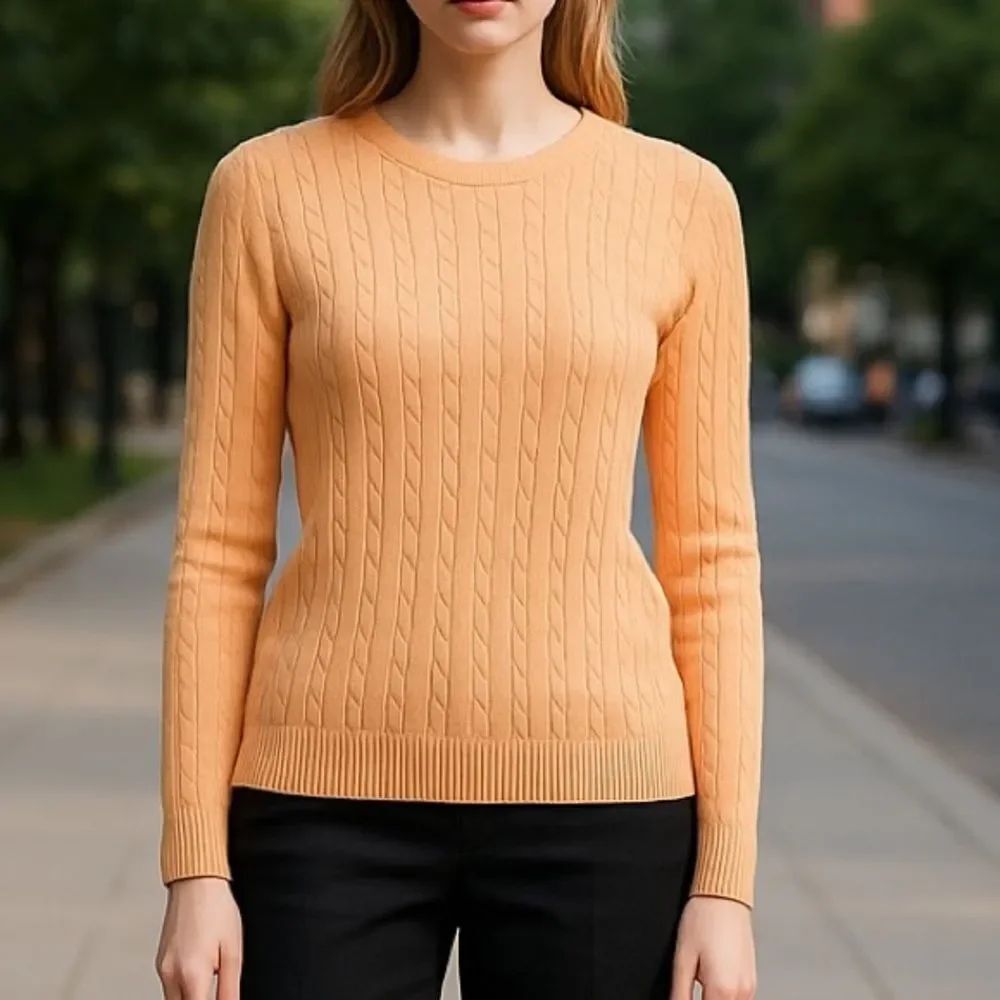 Vintage Izod Cable Knit Pullover Women’s Sweater Size Large